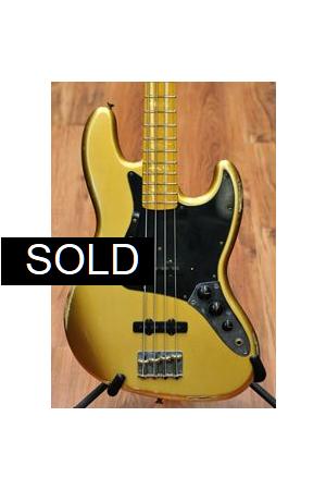 Fender Custom Shop '75 Jazz Bass Relic Aztec Gold Fender Custom Shop '75 Jazz Bass Relic Aztec Gold